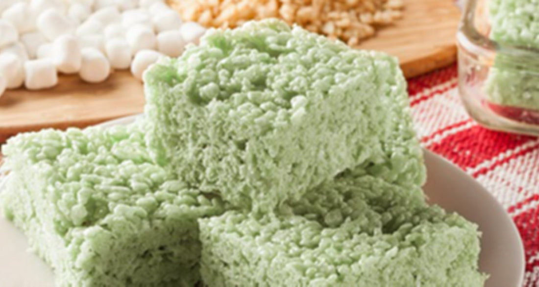 Toasted Sesame &amp; Matcha Crispy Rice Treats